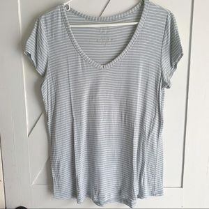 Maurices Mint Stripe 24/7 Tee- Size Medium